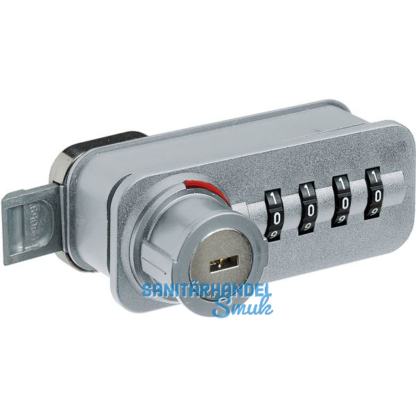 HETTICH Zahlenschloss mit Schn�pper - Freecode, links, Stahl/KS verchromt matt