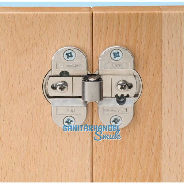 PR�META Faltt�rscharnier 2002N 180�, Zamak vernickelt