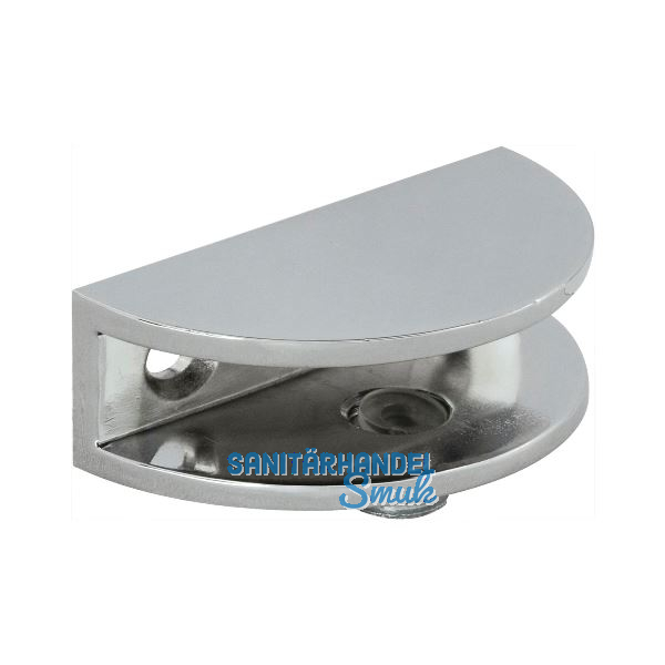 FONSEGRIVE Glastablar-Klemmtr�ger Portici,Glas 4-8 mm, Zamak verchromt poliert