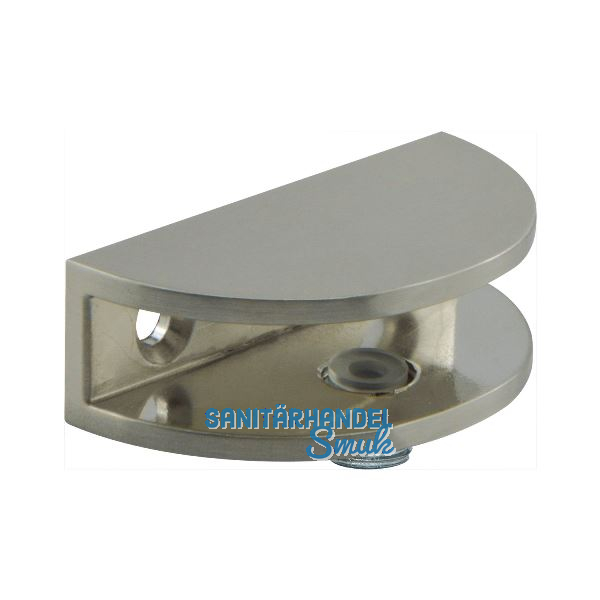 FONSEGRIVE Glastablar-Klemmtr�ger Portici, Glas 4-8 mm, Zamak Edelstahleffkt