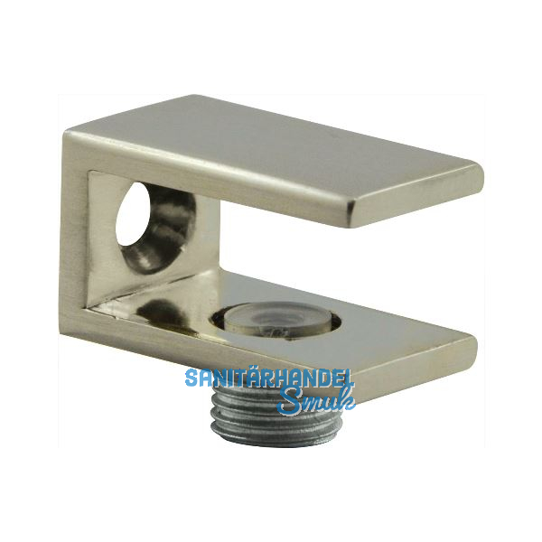 FONSEGRIVE Glastablar-Klemmtr�ger Perugia, Glas 6-10 mm, Zamak Edelstahl Effekt