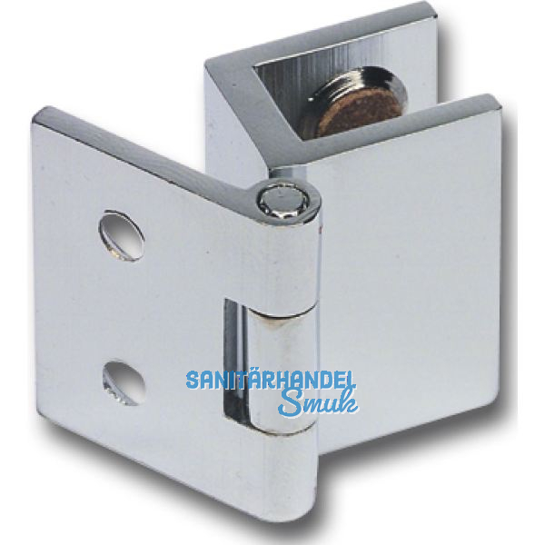 FONSEGRIVE Glast�rscharnier H25/R5, Glas 4-6 mm; 19x25mm, Messing verchromt matt