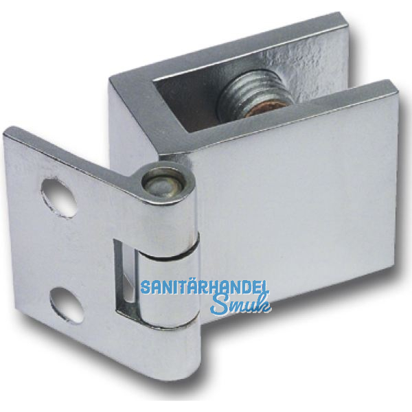 FONSEGRIVE Glast�rscharnier H25/R7, Glas 6-8 mm; 32x25mm, Messing verchromt matt