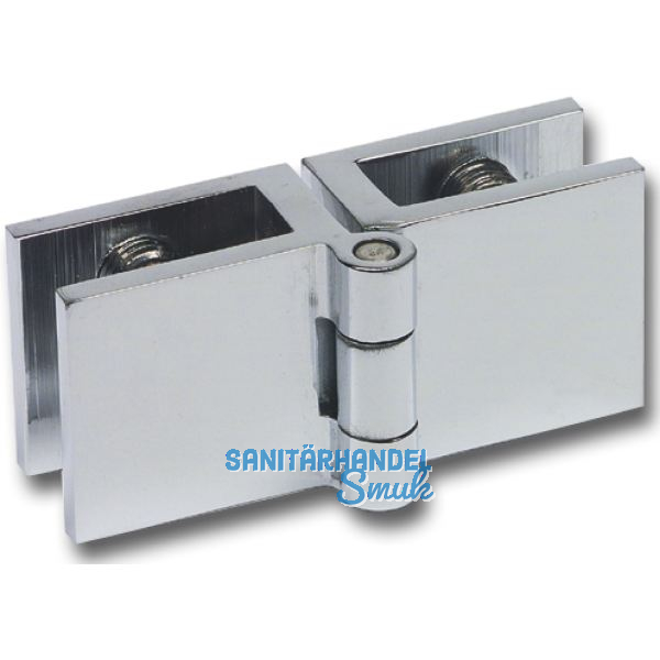 FONSEGRIVE Glast�rscharnier BMH25/5/7, Glas 4-6 mm; 33x25mm, Messing verchromt