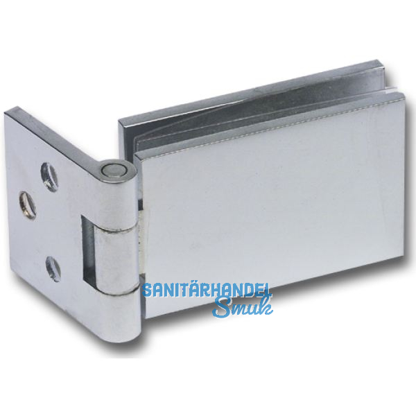 FONSEGRIVE Glast�rscharnier GBE 30, Glas 6-8 mm; 45x30mm, Messing verchromt matt