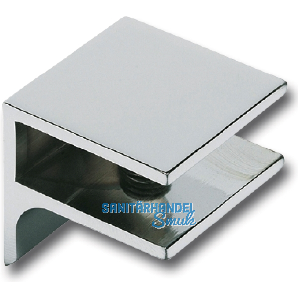 FONSEGRIVE Glastablar-Klemmtr�ger Pula, Glas 8-10 mm, B: 40 mm, verchromt matt