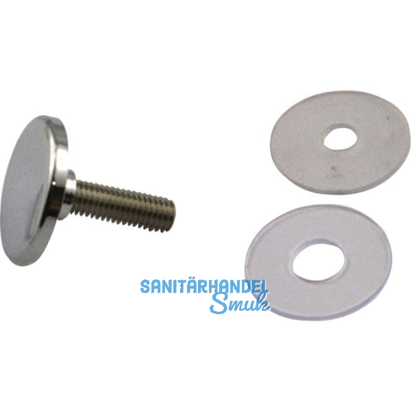 FONSEGRIVE R�ndelschraube zu Glastablar-Klemmtr�ger Zylinder B verchromt poliert