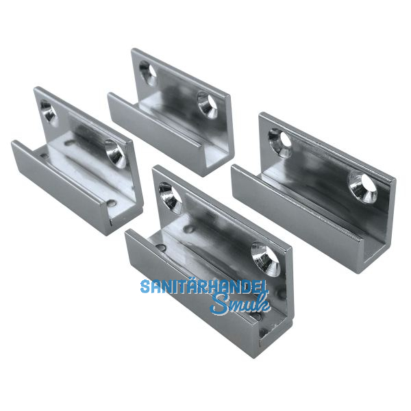 FONSEGRIVE Spiegelhalter, Glasst�rke 4 - 6 mm, Breite 40 mm, verchromt poliert