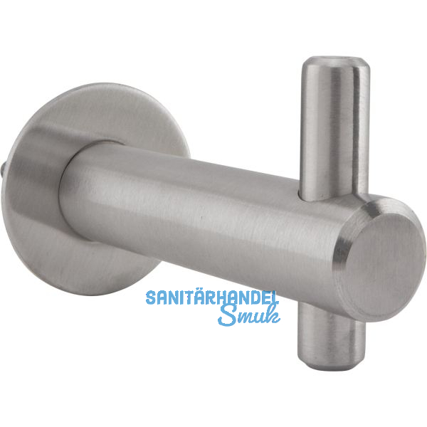 Mantelhaken Inti mit Platte � 30 mm, Tiefe 62 mm, Edelstahl geb�rstet