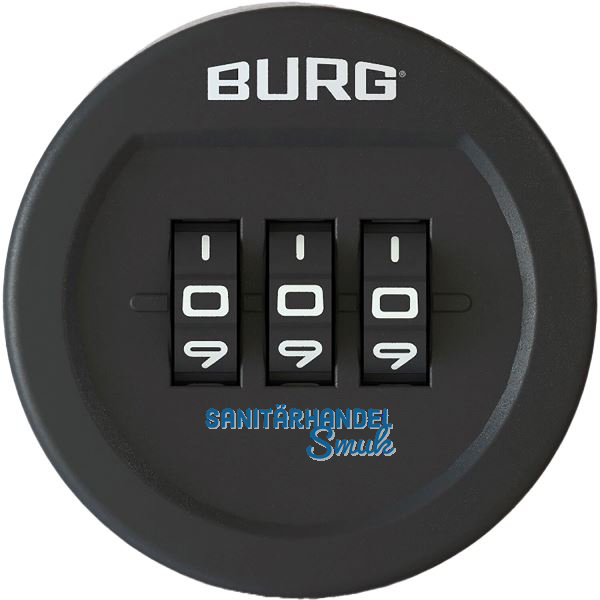BURG Zahlenschloss sPinLock100 ohne Riegel, schwarz