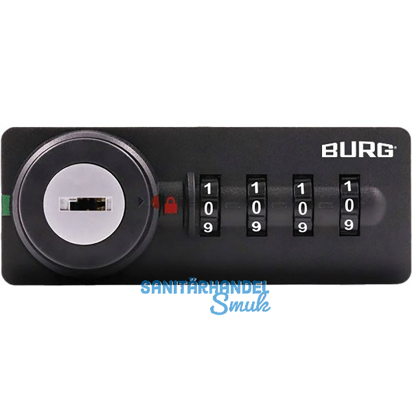 BURG Zahlenschloss sPinLock700 DIN-rechts ohne Riegel, schwarz