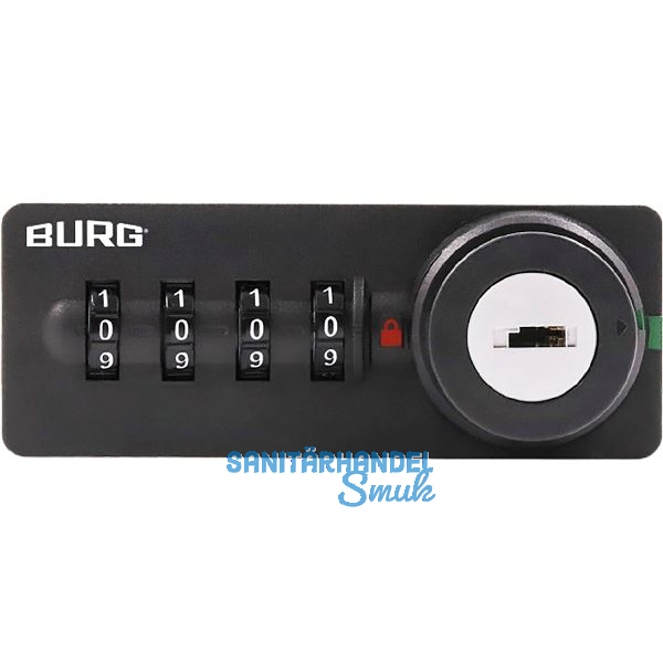 BURG Zahlenschloss sPinLock700 DIN-links ohne Riegel, schwarz