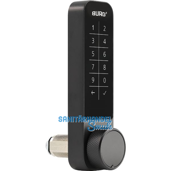 BURG elektronisches Schloss Niro.Code schwarz