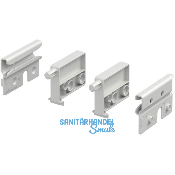 HETTICH Tablarbodenarretierung Set Kunststoff wei�