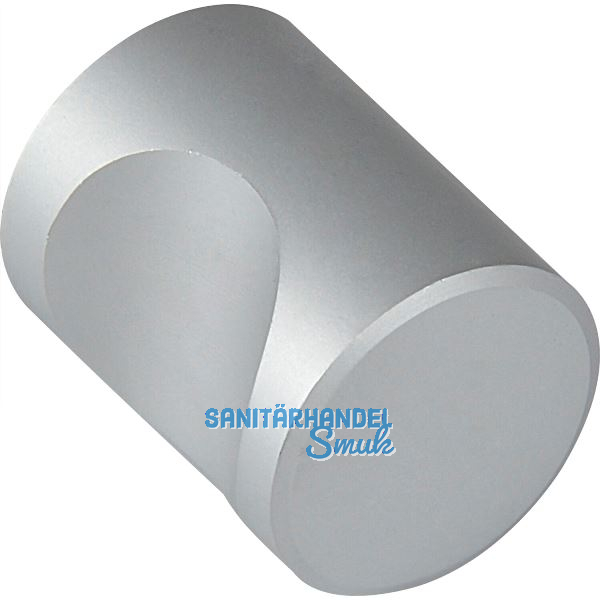 Knopf Alasco � 20 mm, Tiefe 25,5 mm, Aluminium natur eloxiert