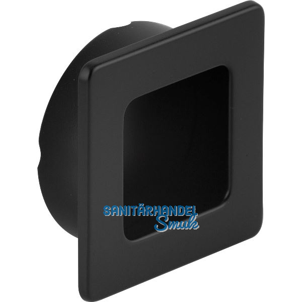 Muschelgriff Annea Breite 39 mm, Einlass � 35 mm, ZN schwarz matt lackiert