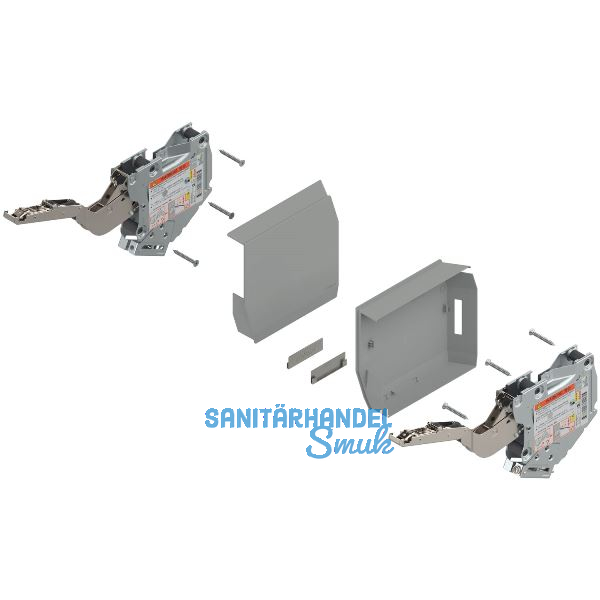 BLUM AVENTOS HK-S TIP-ON Kraftspeicher, LF 220-500, hellgrau