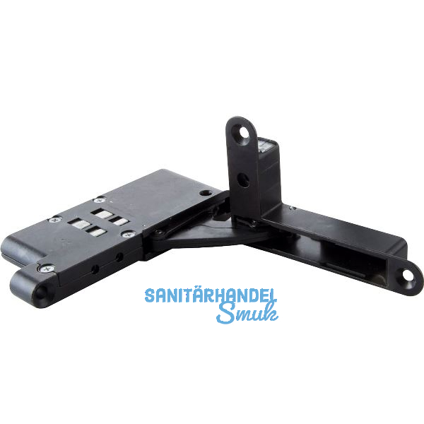 ANKOR DS-30 Einlass-Scharnier rechts unten/links oben mit D�mpfung, schwarz