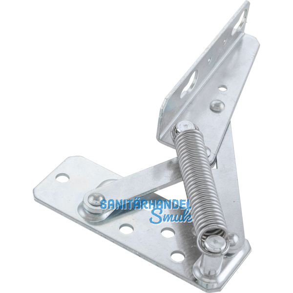 POHL Truhenbankbeschlag EW-425 mit Feder �ffnungswinkel 95� Stahl blau verzinkt