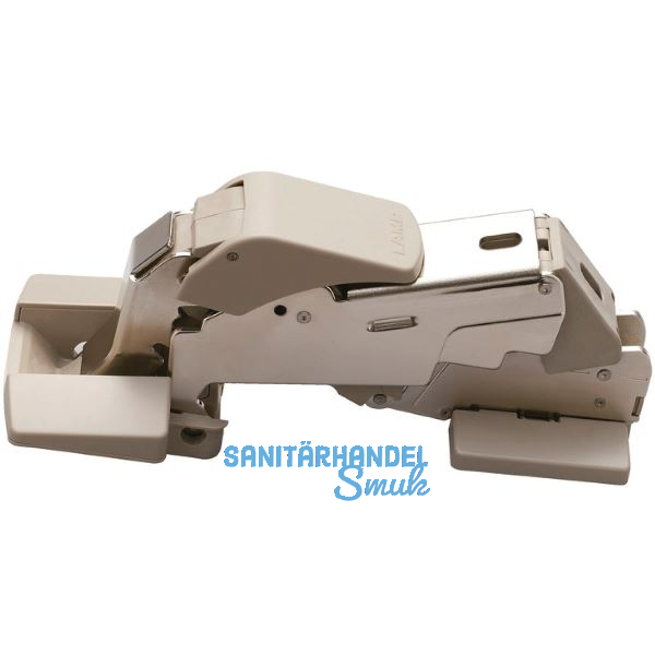 LAMP� Schwerlast Weitwinkelscharnier 160� mit D�mpfung, vernickelt