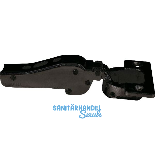 LAMP� Schwerlast M�bel Scharnier 95�, Mittelanschlag, mit Feder, schwarz