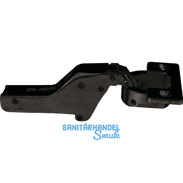 LAMP� Schwerlast M�bel Scharnier 95�, Innenanschlag, mit Feder, schwarz