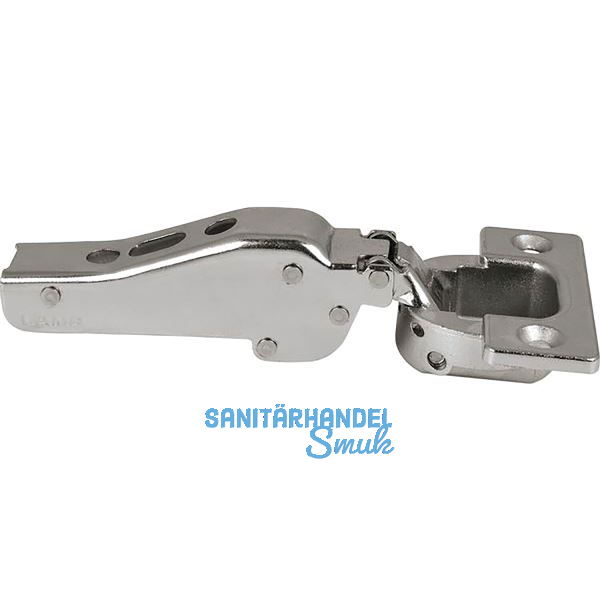 LAMP� Schwerlast M�bel Scharnier 95�, Mittelanschlag, mit Feder, vernickelt