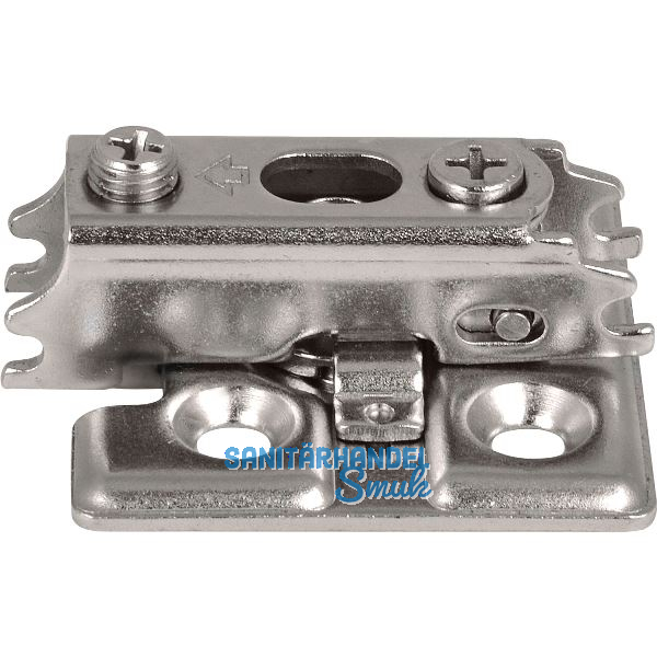 LAMP� Kreuzmontageplatte J95, Schrauben, Distanz 0 mm, vernickelt