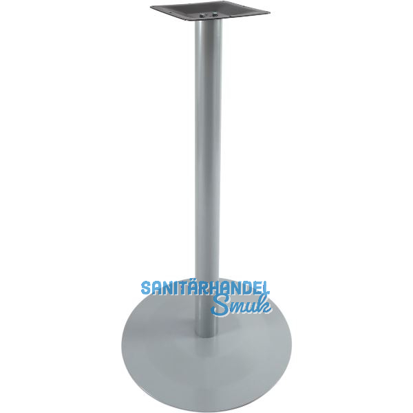 Plattenstehtischgestell Rondal 1 - silberfarbig