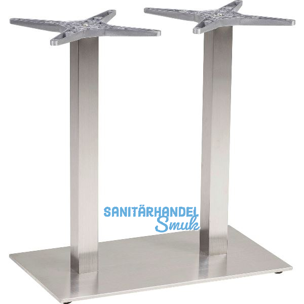 Platten-Tischgestell Salzach 2 Edelstahl satiniert