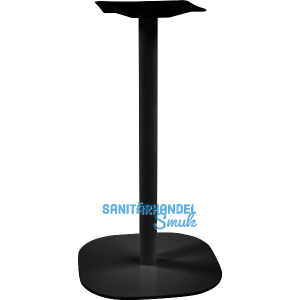 Plattentischgestell Slim, H�he 720, Bodenplatte 390x390, Stahl schwarz RAL 9005