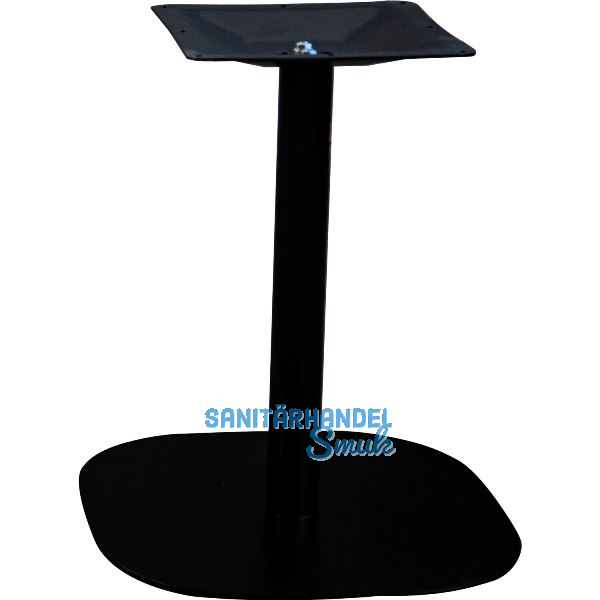 Plattentischgestell Slim, H�he 470, Bodenplatte 390x390, Stahl schwarz RAL 9005