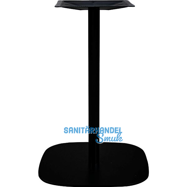 Tischgestell Slim, H�he 720, Bodenplatte 485x485, Stahl schwarz RAL 9005