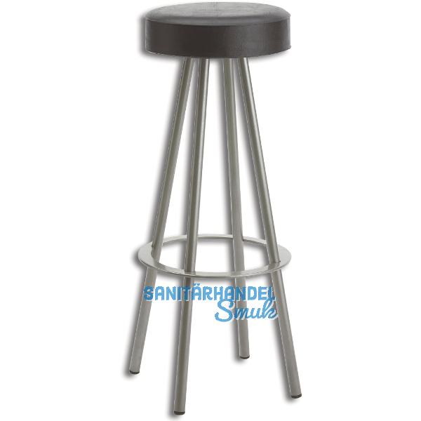 Barhockergestell Cannes - silberfarbig beschichtet