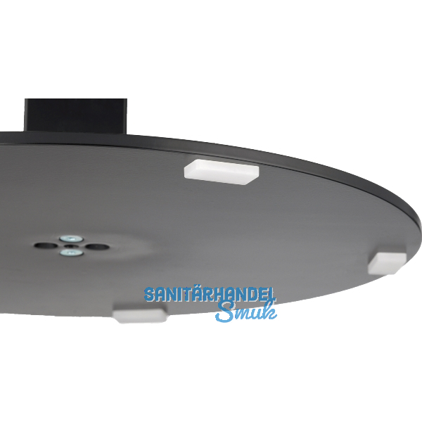 Kunststoffgleiter bei Tisch- und Barhockergestellen mit 8 mm Bodenplatte