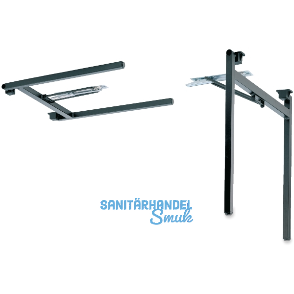 Klapptischgestell 808 - schwarz beschichtet