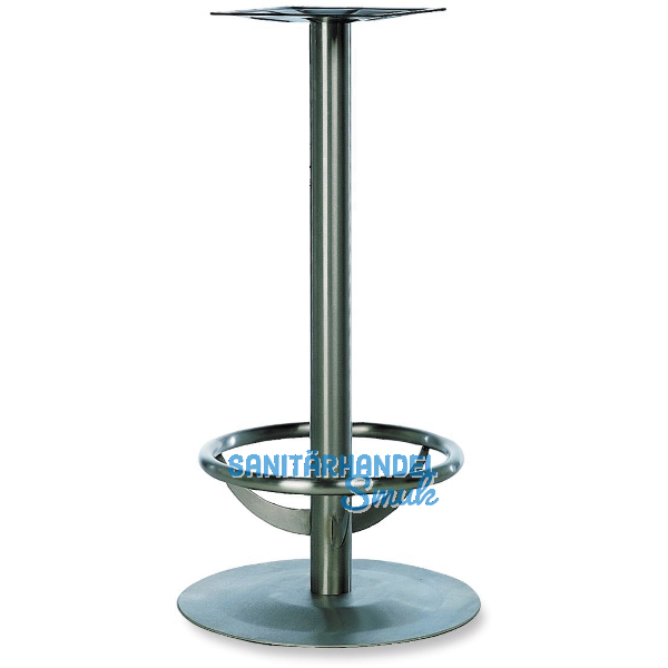 Plattenstehtischgestell Fu�st�tze Rondal 3 T - Edelstahl matt geschliffen