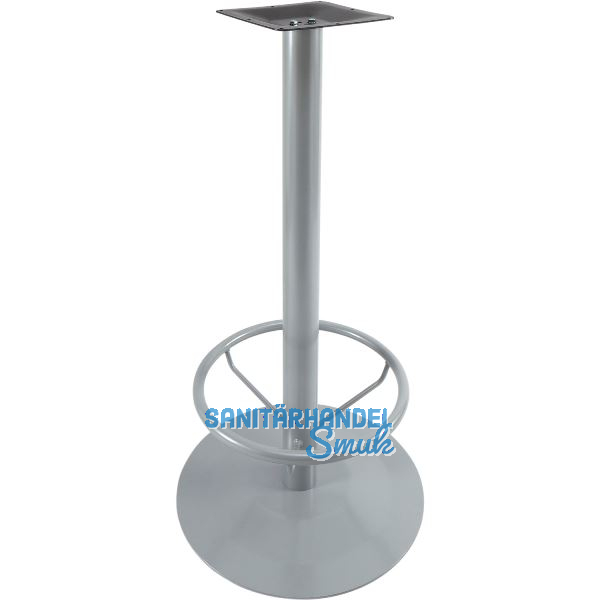 Plattenstehtischgestell Fu�st�tze Rondal 3 - silberfarbig beschichtet