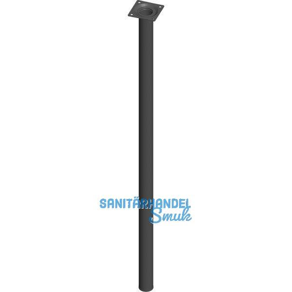 ELEMENT SYSTEM M�belfu� Rundrohr � 30 mm, L�nge 700 mm, Stahl schwarz
