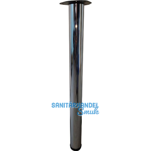 Tischfu� � 60 mm, L�nge 710 mm, Stahl verchromt