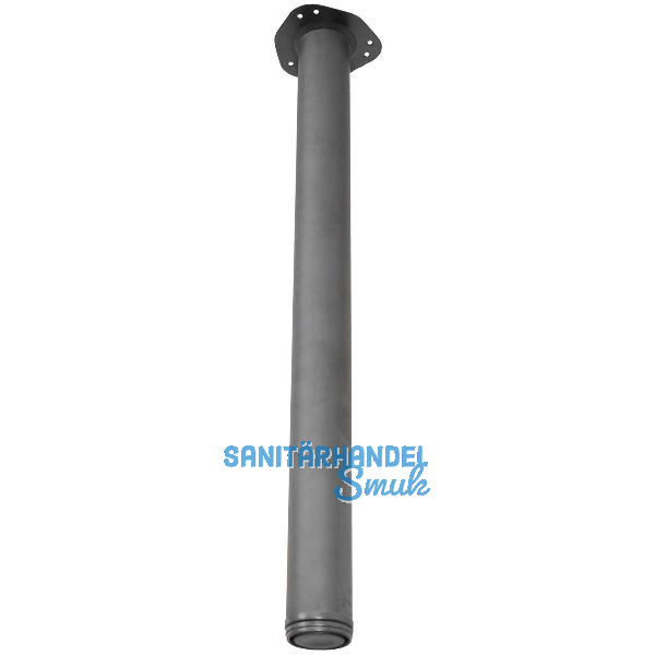 Tischfu� � 60 mm, L�nge 710 mm, Stahl schwarz matt lackiert