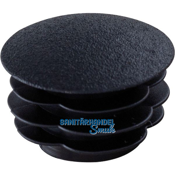Lamellenstopfen gew�lbt � 18mm Wandst�rke 0,8 - 2 mm schwarz