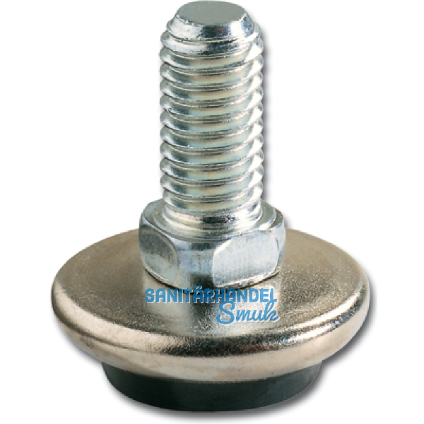 H�henverstellschraube zu Fu�kappe M10 Gewinde � 30 mm, Kunststoff schwarz/Stahl