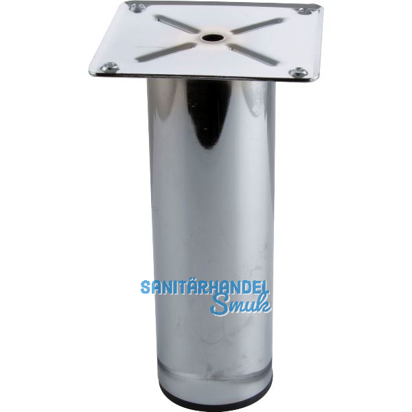 Dekorfu� Fu� � 60 mm, L�nge 190 mm, Anschraubplatte, Stahl verchromt