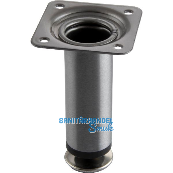 Dekorfu� Fu� � 30 mm, L�nge 100 mm, Stahl, Edelstahl Effekt