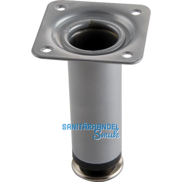 Dekorfu� Fu� � 30 mm, L�nge 100 mm, Stahl silber RAL 9006
