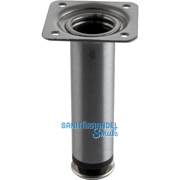 Dekorfu� Fu� � 30 mm, L�nge 120 mm, Stahl, Edelstahl Effekt