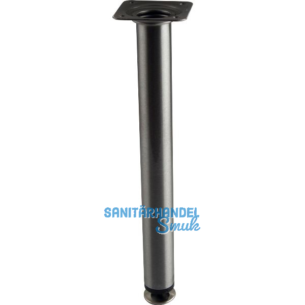 Dekorfu� Fu� � 30 mm, L�nge 290 mm, Stahl Edelstahl Effekt