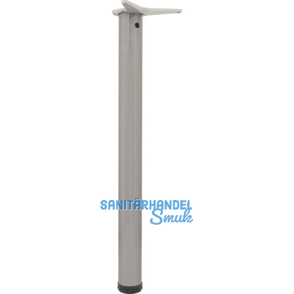 CAMAR Tischfu� rund 60 x 690 mm Stahl Edelstahl-Effekt