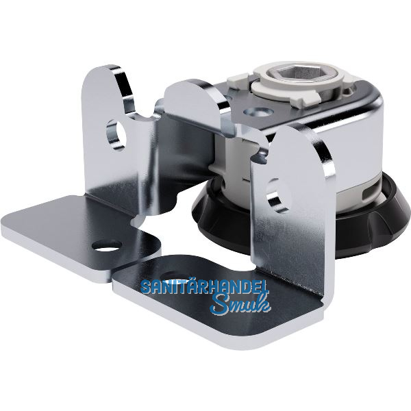 H�henversteller Integrato Tech A H�he 23 mm, Zinkdruckguss/Kunststoff schwarz